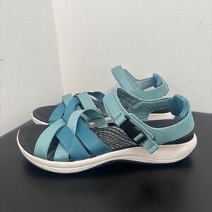 Clark's by Cloud Steppers Mira Tide Sport Sandals Blue Womens Size 10 Strappy